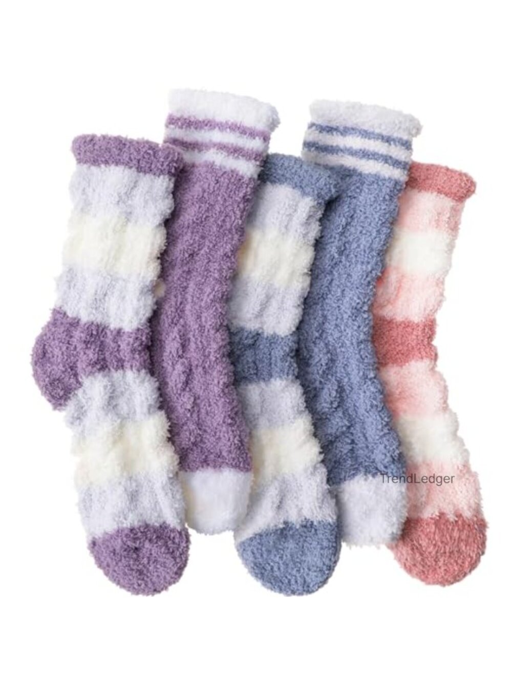 Fuzzy Slipper Socks Coral Velvet Microfiber Warm Winter Crew